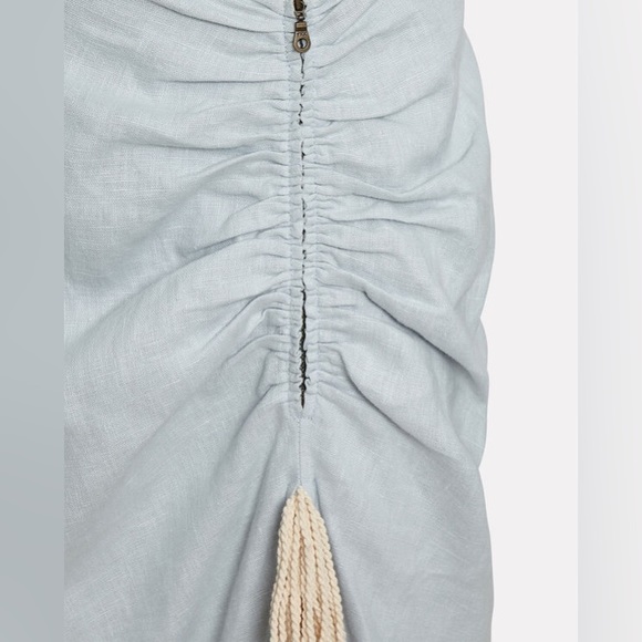 Just BEE Queen Fringe Linen Skirt Size S - Picture 4 of 14